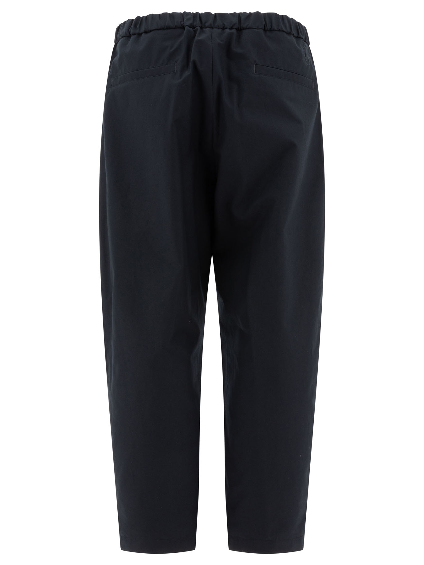 JIL SANDER Blue Trousers with elasticated waist